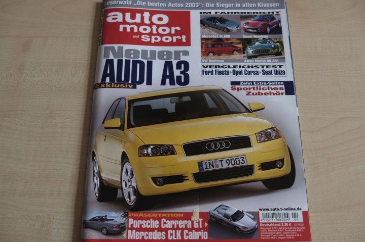 Deckblatt Auto Motor und Sport (04/2003)